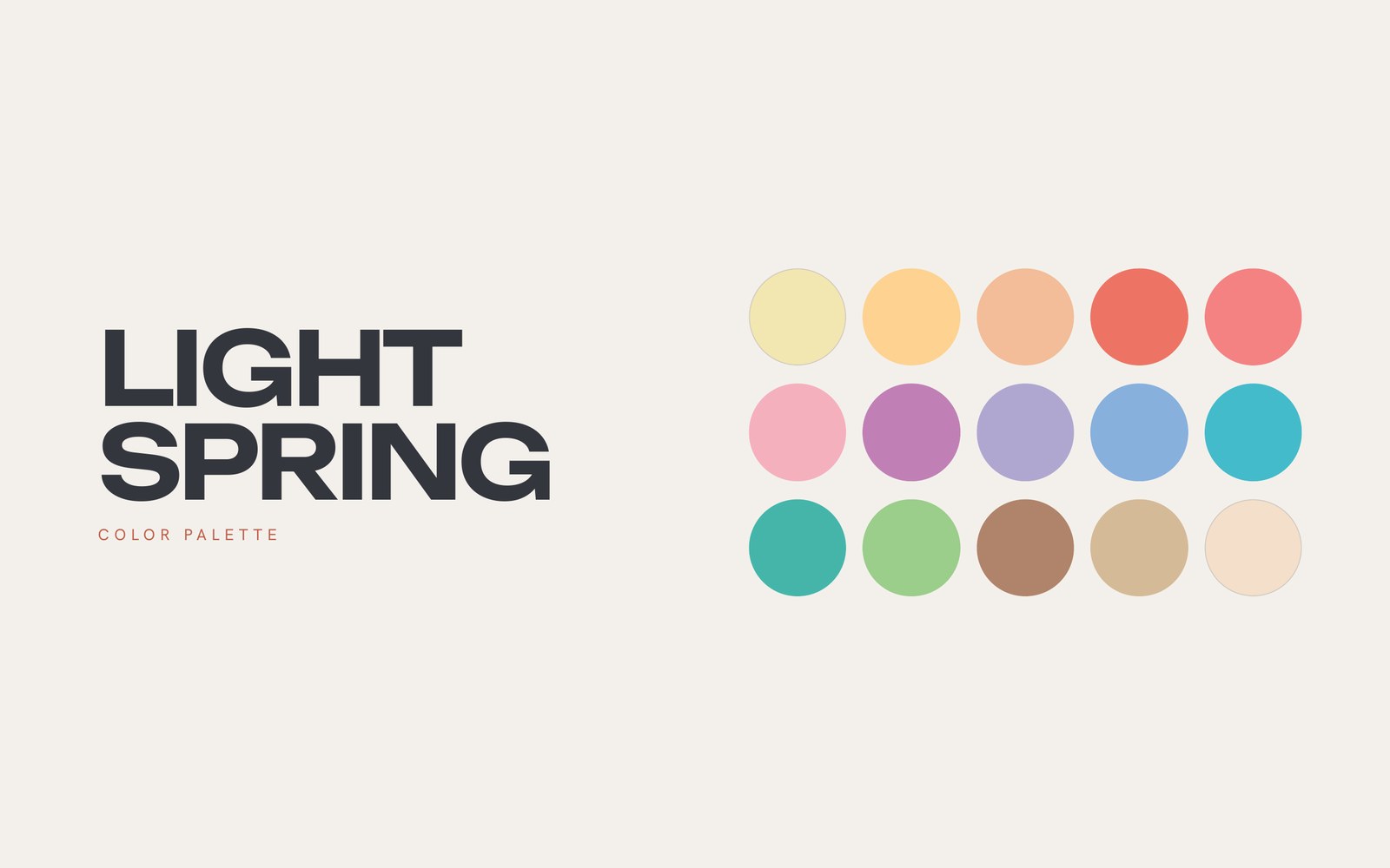 Light Spring color palette cover from The Stylery's Complete Season Guide
