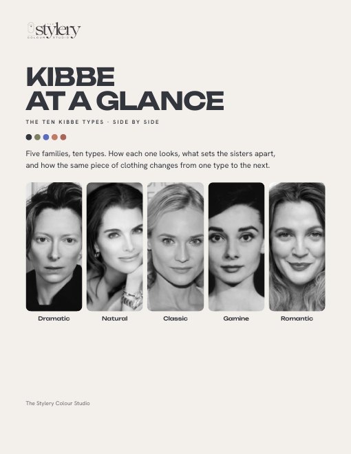 Cover of the Kibbe Types at a Glance guide