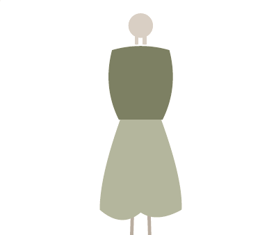 Soft Natural Kibbe body type illustration