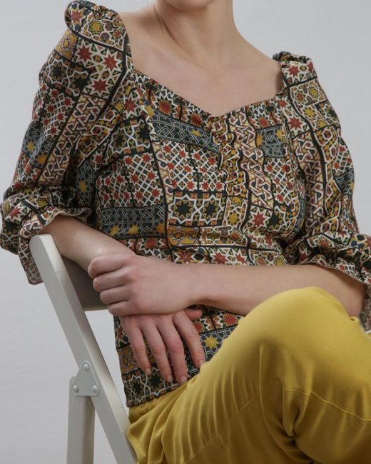 An outfit in the Bohemian style