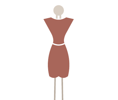 Theatrical Romantic Kibbe body type illustration
