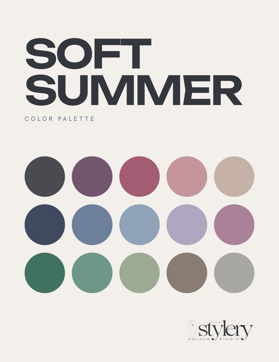 The Soft Summer color palette
